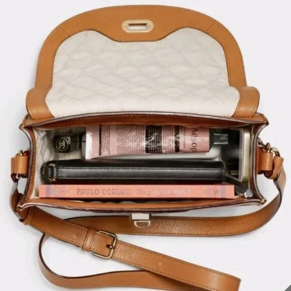 Lo & Sons Brown Crossbody Camera Bag - Picture 8 of 9